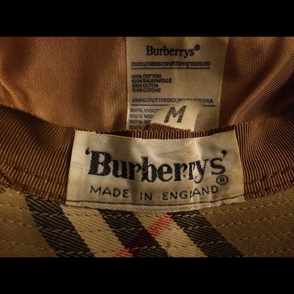 Burberry Nova Check Tan Multi Color Bucket Hat Size M - Picture 8 of 12